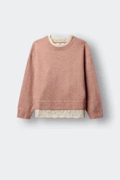 Camisola de renda para menina