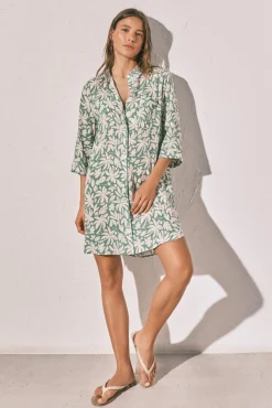 Camisola curta estampada
