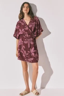 Camisola curta estampado flores