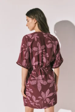 Camisola curta estampado flores