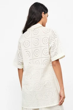 Camisola em 100% algodão brocado