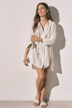 Camisola gola mao branca