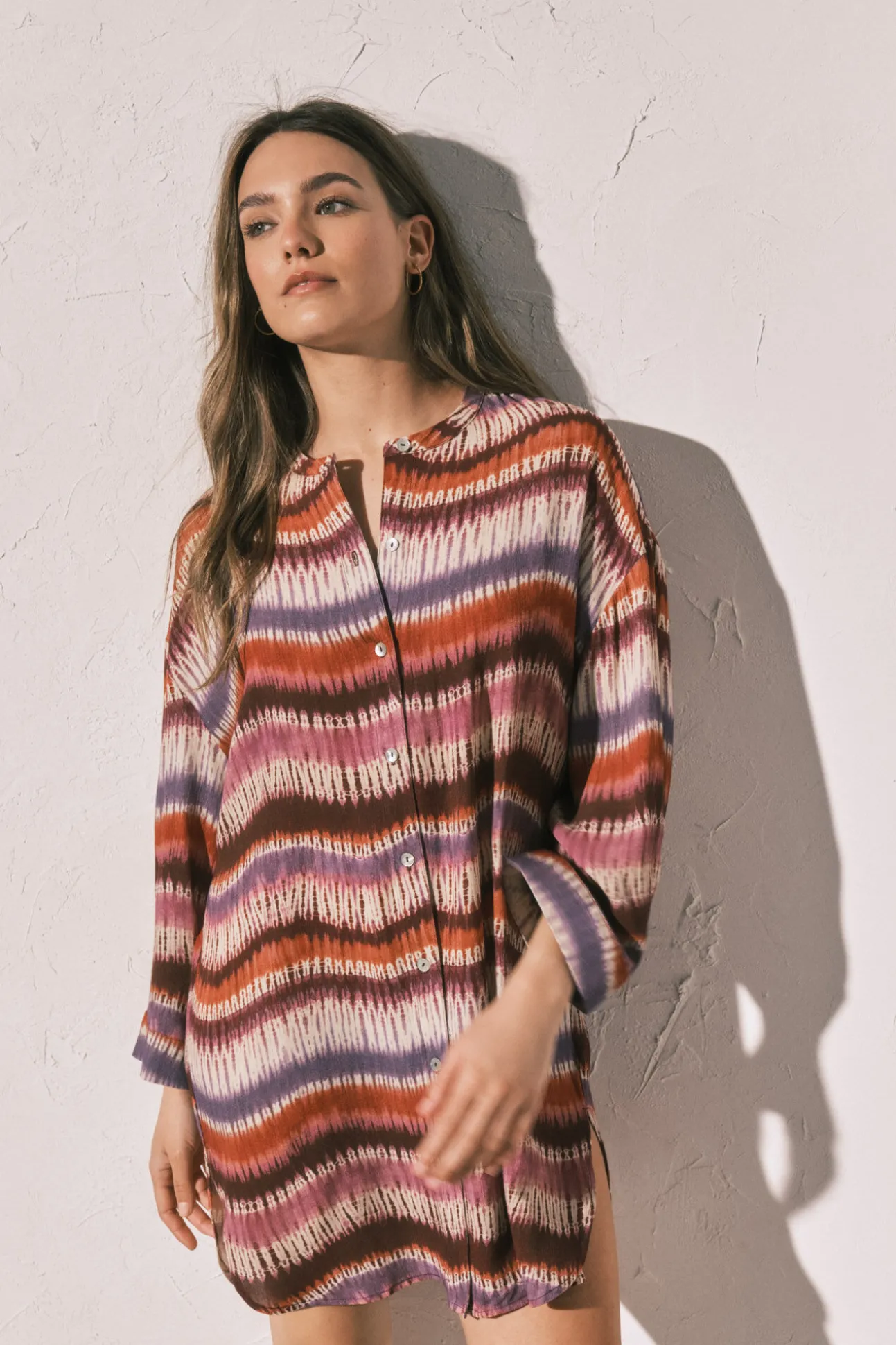 Camisola tie dye manga 3/4