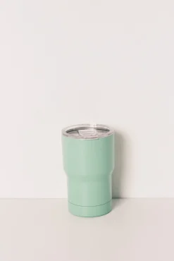 Caneca térmica com logo verde
