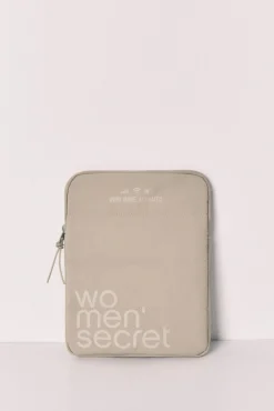 Capa tablet acolchoada com logo verde