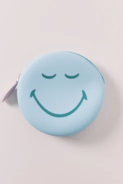 Carteira em silicone azul SmileyWorld®