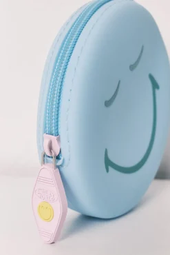 Carteira em silicone azul SmileyWorld®