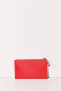 Carteira mini em verniz vermelho