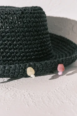 Chapéu bucket em crochet preto