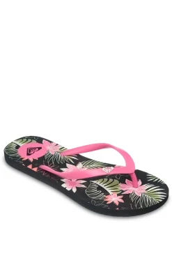 Chinelo estampado tropical