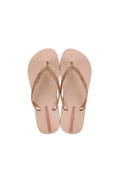 Chinelos lolita rosa com glitter