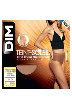Collant de verão Teint de Soleil 17 deniers moldador ventre plano