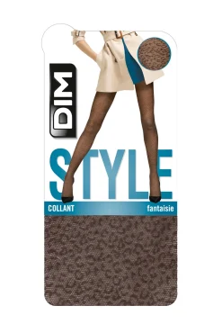 collant transparente com estampa de leopardo 23 Deniers