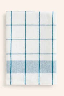 Conjunto de 2 panos de cozinha aos quadrados azul Aveiro