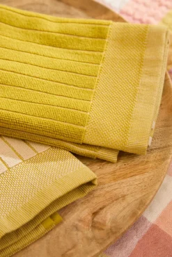 Conjunto de 2 panos de cozinha em turco verde Lisboa 50x50