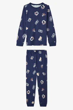 Conjunto de pijama de algodão de manga comprida para meninos Farm-Tastic