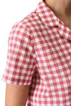 Conjunto camisa e calções vermelho