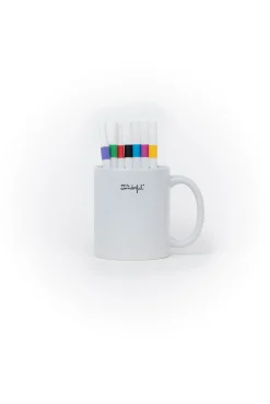 Conjunto de caneca para colorir + canetas de feltro Papá urso - Só para artistas a sério