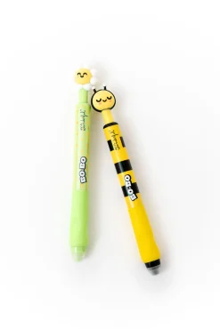 Conjunto de 2 canetas apagáveis Bo-Bo Click! - Margarida e Abelha