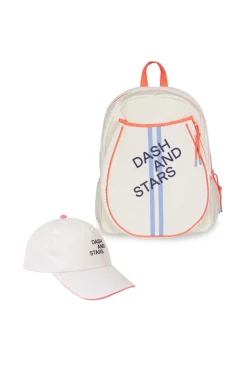 Conjunto de mochila e boné