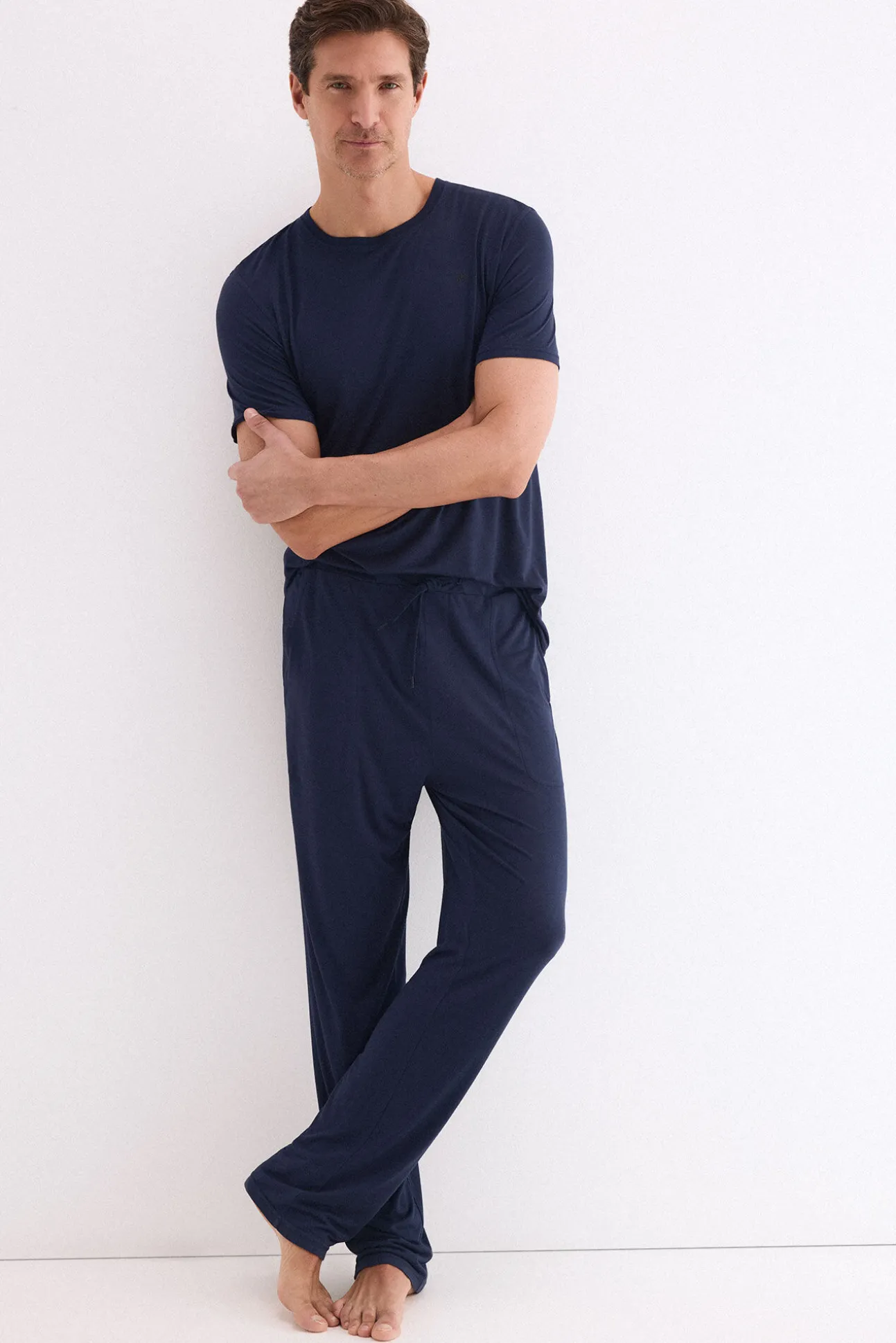 Conjunto de pijama em malha
