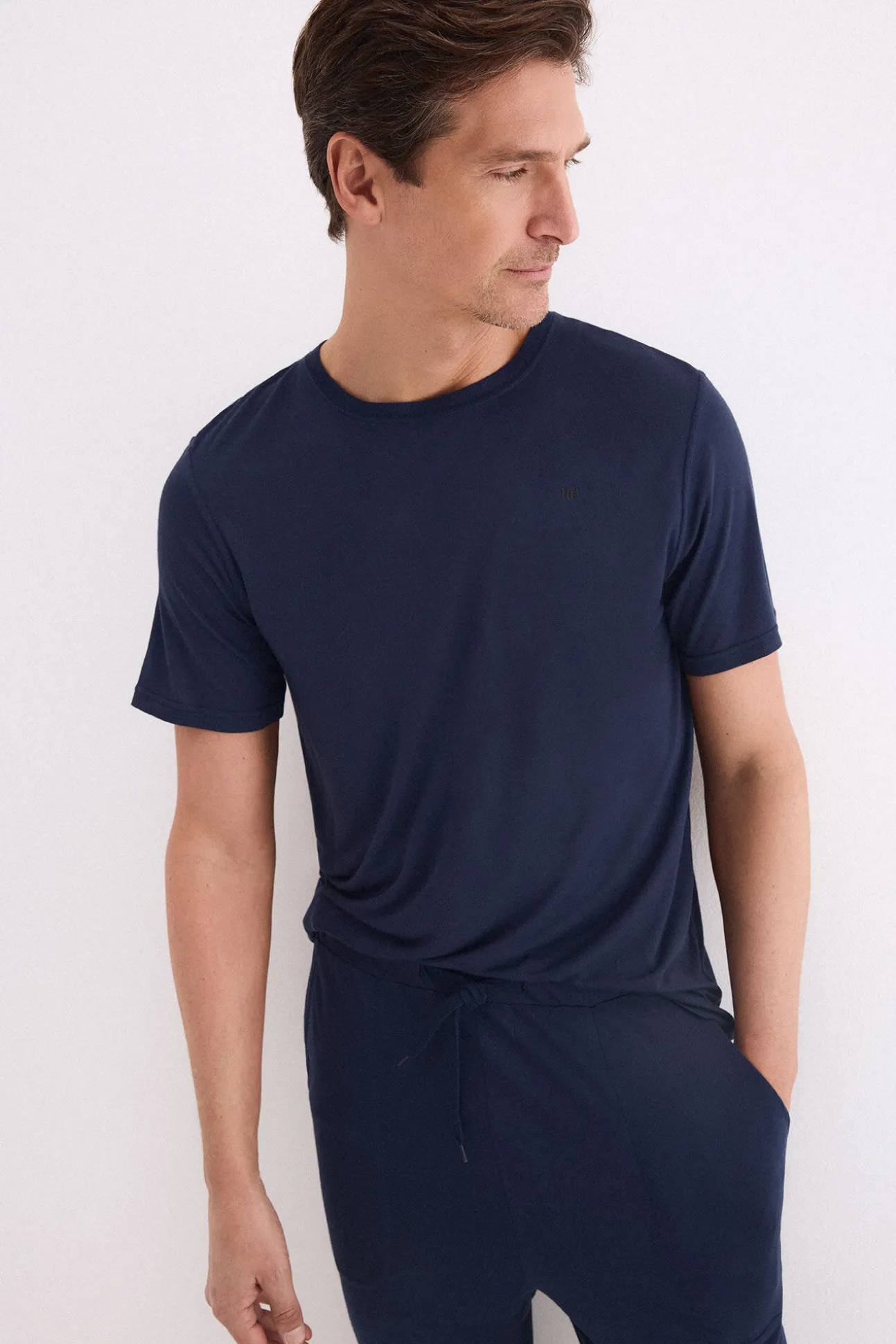 Conjunto de pijama em malha