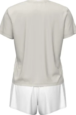 Conjunto pijama curto liso logo