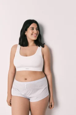 COZY Top sem costura branco