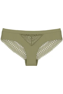 Cueca brasileira em microfibra e renda