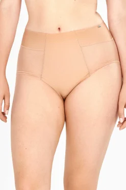Cueca cintura alta invisível em renda