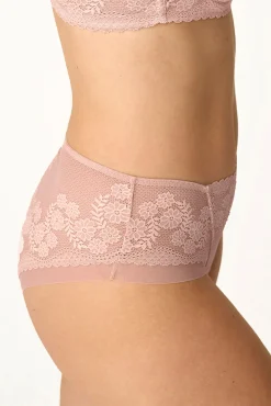 Cueca cintura alta renda floral