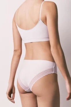 Cueca clássica clean cut azul lilás