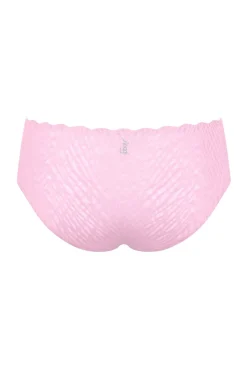Cueca clássica invisível com renda