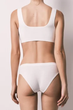 Cueca clássica lisa em algodão branco