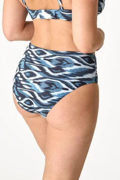 Cueca de biquíni cintura alta étnica