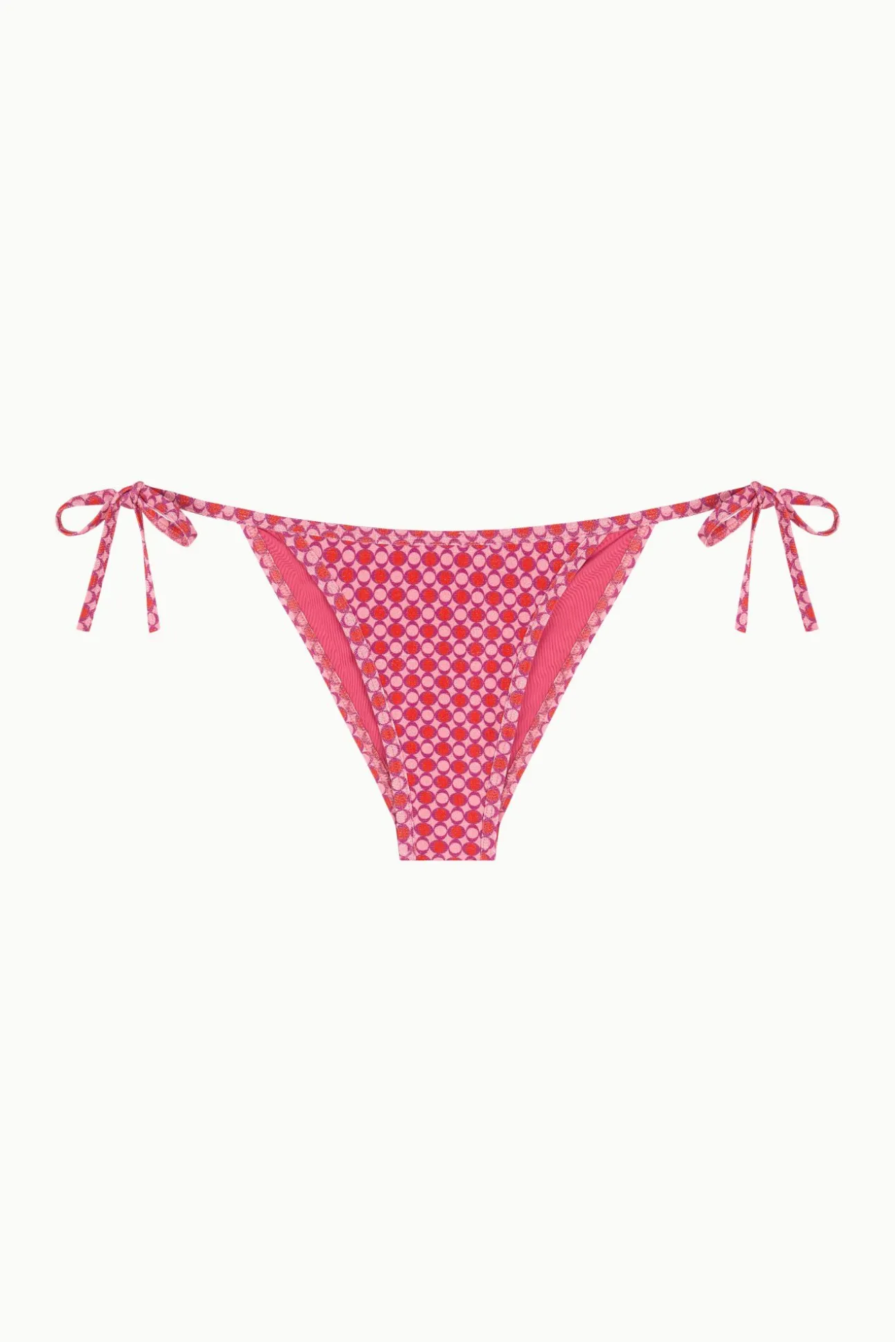 Cueca de biquíni clássica aos quadrados lurex