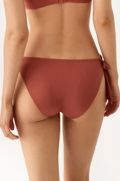 Cueca de biquíni clássica com laços