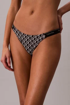 Cueca de biquíni de anca estampada