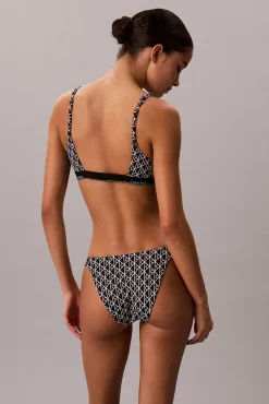 Cueca de biquíni de anca estampada