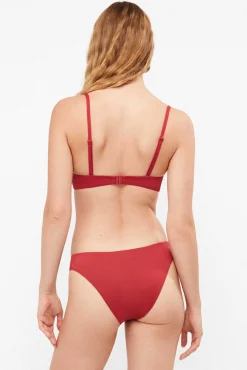 Cueca de biquíni de renda nas laterais