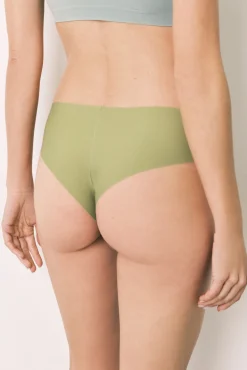 Cueca larga brasileira clean cut flor verde