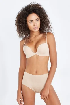 Cueca média modeladora nude