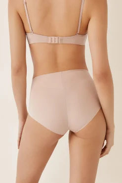 Cueca média modeladora nude