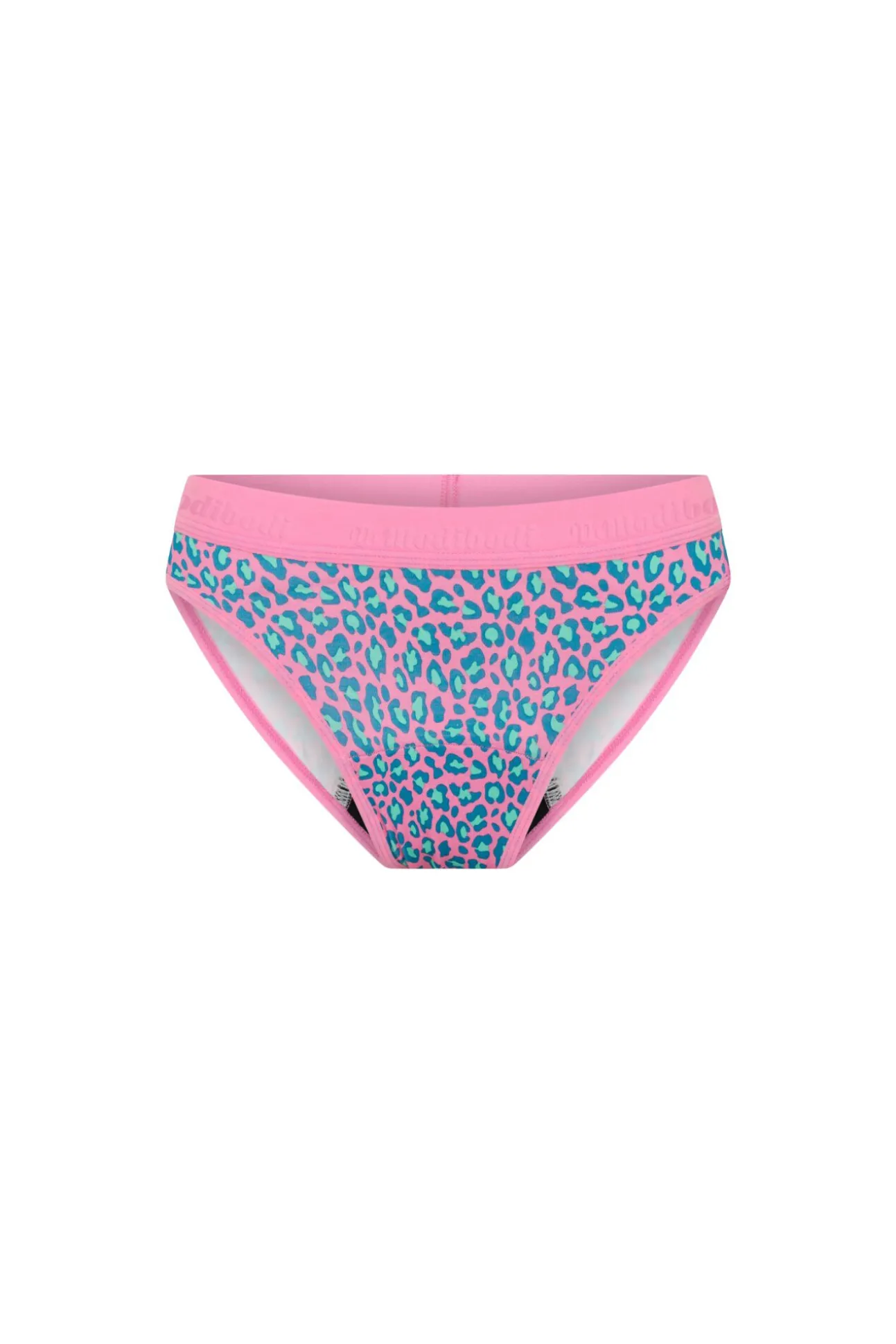 Cueca Menstrual Teen em Algodão Orgânico Fluxo Abundante Pink