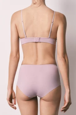 Cueca modeladora cintura alta desportiva lilás