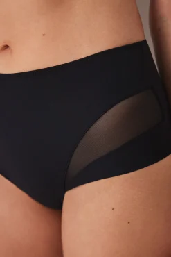 Cueca redutora alta preta encaixe