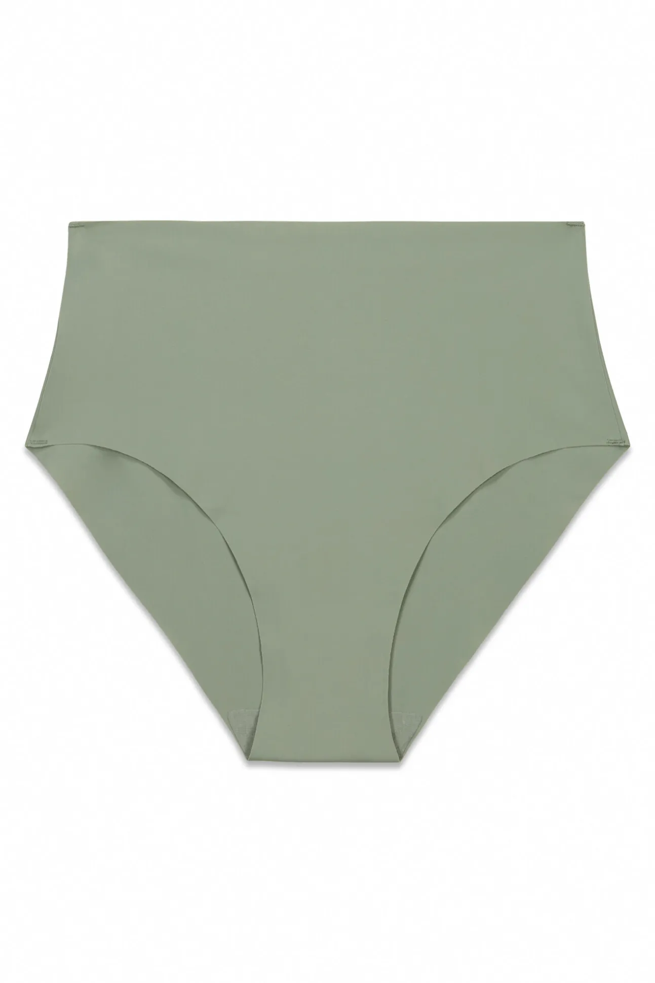 Cuecas cintura alta clean cut em microfibra caqui