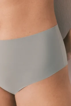 Cuecas cintura alta clean cut em microfibra caqui