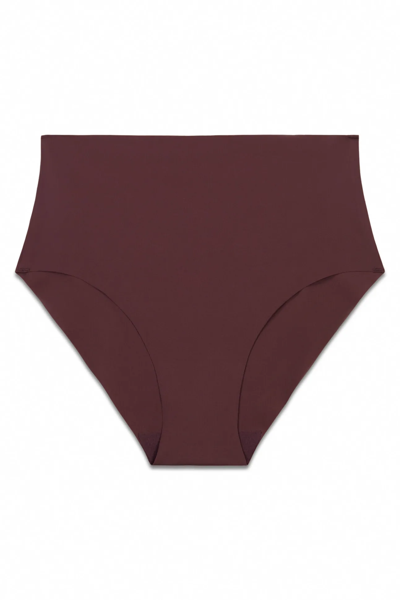 Cuecas cintura alta em microfibra clean cut bordeaux