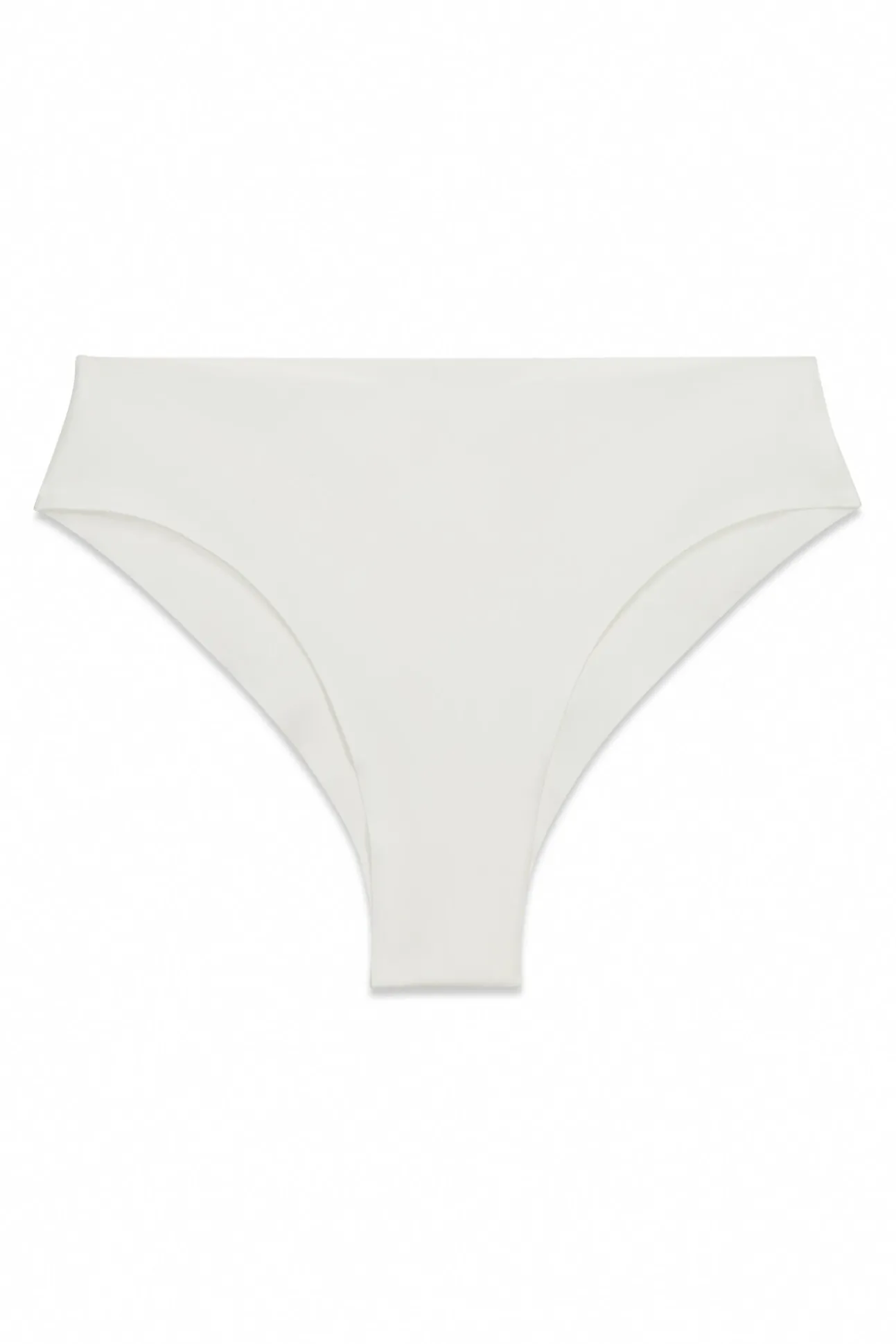 Cuecas culotte clean cut em microfibra branca
